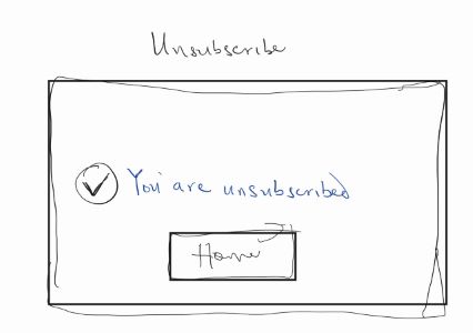 Sketch Unsubscribe Page